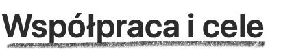 Współpraca i cele